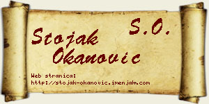 Stojak Okanović vizit kartica